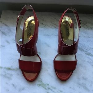 Red Michael Kors shoes